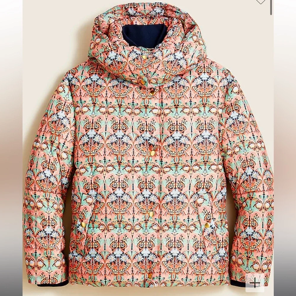 J Crew Flurry puffer jacket with PrimaLoft® in Liberty May Nouveau print - Picture 3 of 11